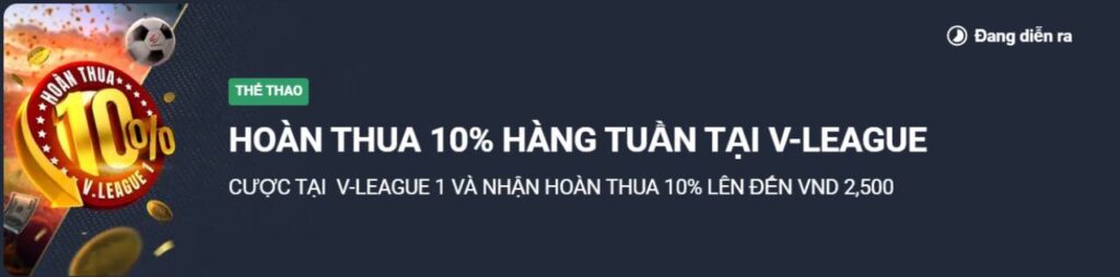 Hoàn Thua V-League Lên Tới 10%